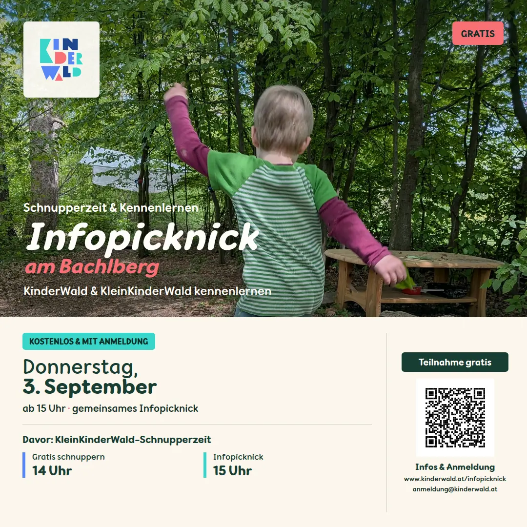 Einladung zum Infopicknick im KinderWald am 3. September 2026